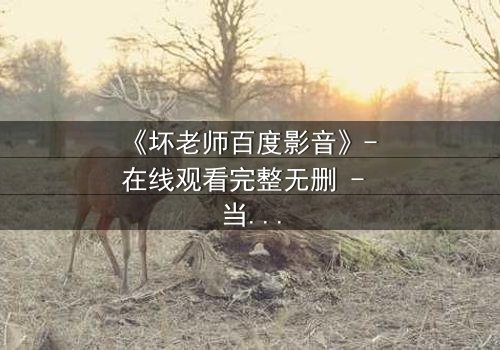 《坏老师百度影音》- 在线观看完整无删 - 当叛逆教师遇上校园风暴,谁将引爆终极对决?